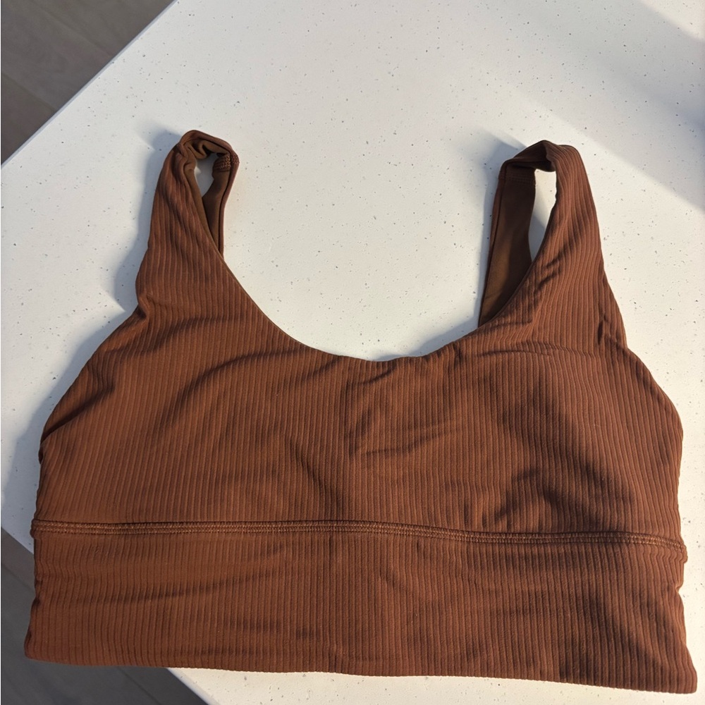 lululemon athletica Brown Ribbed align Bra